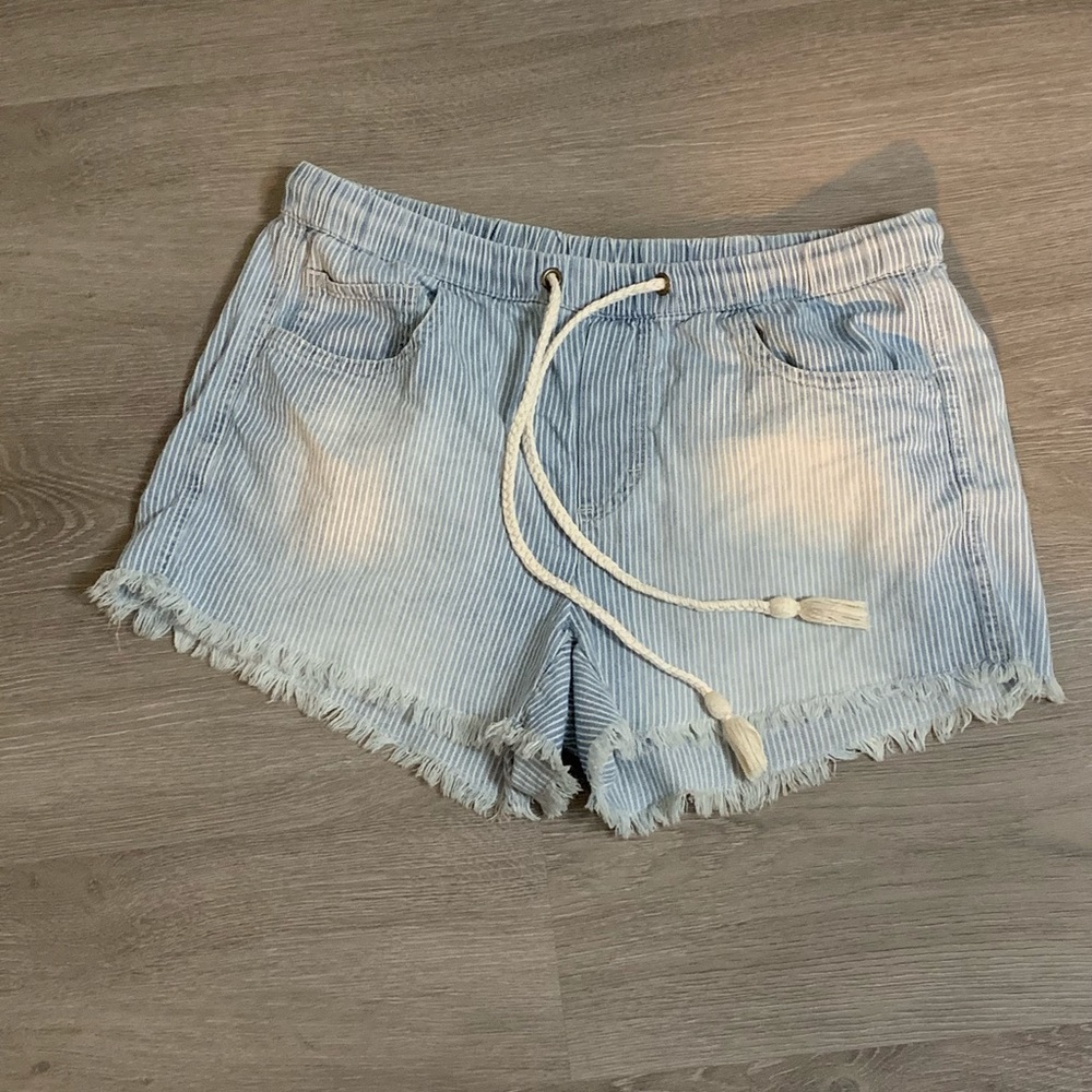 Aerie striped chambray short